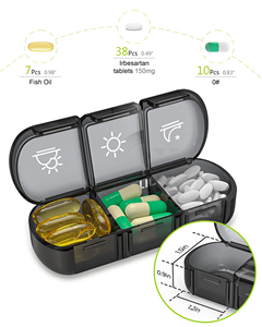 Đa Chức Năng Nhựa PP Hàng Tuần Thuốc Tổ Chức Với Hàng Ngày Ngăn Tùy Chỉnh Màu Sắc & Logo OEM ODM Đặt Hàng Số Lượng Lớn Dịch Vụ - Product Image 3