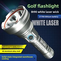 Lampe torche tactique laser blanche BT90, haute puissance, ultra-lumineuse, 3000LM, longue portée, mise au point fixe, rechargeable par Type-C, IP20, 98K