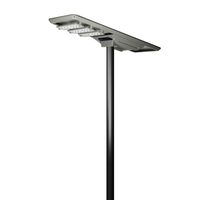 Farola Solar LED Regulable CHZ con Tecnología de Iluminación Adaptativa, Lámpara para Exteriores