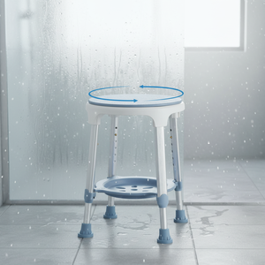 Tabouret de bain réglable avec plateau de rangement - Convient aux personnes âgées et aux adultes utilisant la <span class=keywords><strong>douche</strong></span> ou le bain - Product Image 1