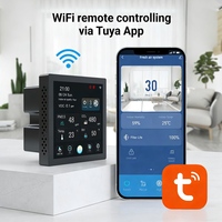 Thermostat intelligent Tuya, application Wifi, commande à distance, système d'air frais, écran couleur, récupérateur d'air intérieur, système de ventilation HVAC, contrôleur