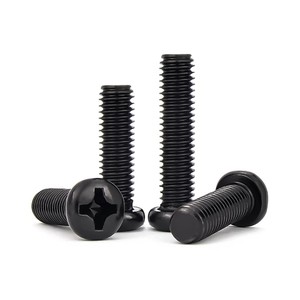 Vis Phillips métriques en acier au carbone premium, noircies, tailles M10, M5, pour poêles 20mm, 12mm, 4mm, 10mm, 9mm, 2mm - Product Image 1