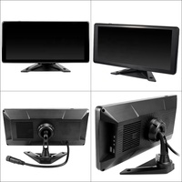 Monitor DVR Radar Titik Buta 4-Saluran 10,36 Inci BSD dengan Kamera AHD 1080P IR Night Vision untuk Dashboard Truk, Bus, dan Trailer
