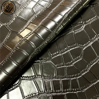 Cuir synthétique PU gaufré effet peau de crocodile pour sacs à main, chaussures, sacs, carnets imperméables, cuir recyclé