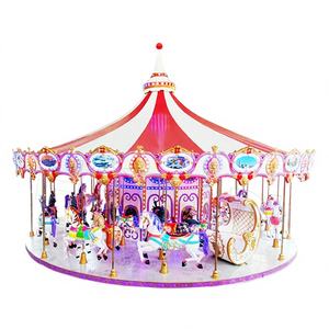 Carrusel de Lujo Grande para Exteriores, de Fibra de Vidrio, para Niños, Atracciones de Parque de Diversiones, Carrusel de Caballos para Niños en Venta - Product Image 1