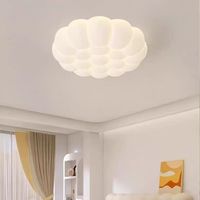 Plafonnier créatif à bulles, style crème, spectre complet, protection oculaire, lumière chaude populaire pour chambre à coucher