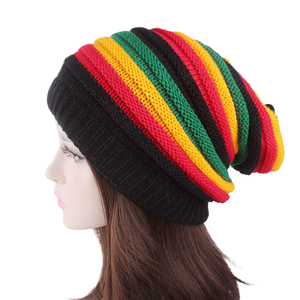 Bonne qualité Uding jamaïque pull thermique rouge jaune bleu vert rayé Turban chapeau MXM-34 - Product Image 1