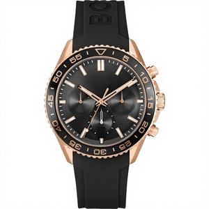 Montre chronographe de luxe pour hommes, étanche, avec cristal saphir, boîtier en acier inoxydable, lumineuse - Product Image 4