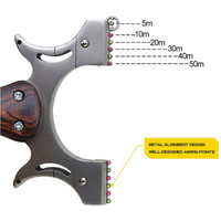 Offre Spéciale Inoxydable Professionnel précis chasse pêche catapulte en caoutchouc plat tir fronde en bois titane