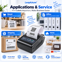 Leapfuture Printer Stiker Tanpa Tinta USB 2-Inch Baru 2-in-1 Printer Label Thermal Tersedia di Stok