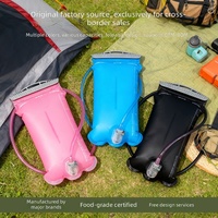 Poche à eau souple pliable 1,0 L en TPU pour cyclisme, course et randonnée, grande capacité, simplicité, pour activités de plein air transfrontalières
