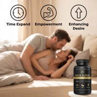 Capsules de Maca Alpha Man Power, complément alimentaire à base de plantes biologiques pour améliorer la vitalité masculine adulte, gestion de l'énergie