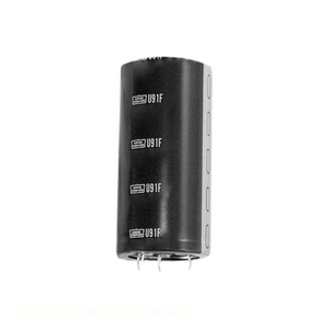 ตัวแทนจำหน่ายอย่างเป็นทางการ E91F501VND561MAA0U คาปาซิเตอร์อะลูมิเนียม 560UF 20% 500V SNAP TH 560 uF แบบ Through Hole - Product Image 1