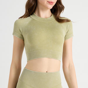 Ensemble de soutien-gorge de yoga fitness sport sans couture personnalisable costume givré transfrontalier avec caractéristiques antichoc traitement du soutien-gorge fileté - Product Image 6