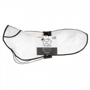 Impermeable para Mascotas Tarbes de PVC, Talla L 60 cm, Transparente con Borde Negro - Product Image 2
