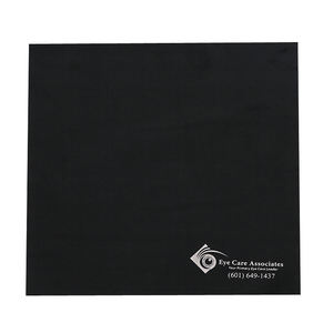 कस्टम मुद्रित चश्मा कैमरे के लिए कपड़ा माइक्रोफाइबर काले धूल के कपड़े - Product Image 2