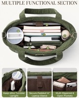 Sac fourre-tout personnalisé en velours côtelé pour femme, idéal pour enseignante, infirmière, travail, ordinateur portable, sac à main, sac à bandoulière en velours côtelé