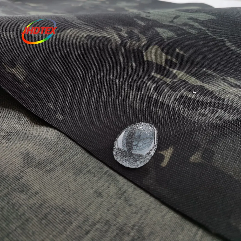 JHDTEX 1000d nylon n6 waterproof camouflage pu coating oxford fabric for tent backpack bag cloth