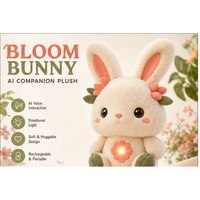 Jouet en peluche interactif en polyester avec IA, parlant, éducatif, personnalisable OEM/ODM, compagnon pour enfants, cadeau