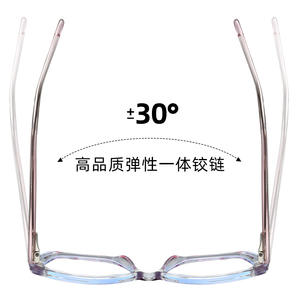 87285 Montura de Gafas Cuadradas TR90 con Protección Anti Luz Azul, Montura Completa, Unisex, Gafas de Moda para Uso Diario - Product Image 4