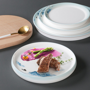 Xiangyuan <b>melamine</b> imitation porcelain <b>plates</b>, plastic <b>plates</b>, commercial cold dish <b>plates</b>, round <b>plates</b>, hotel plating - Product Image 2