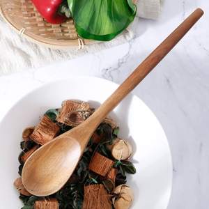 أدوات طهي خشبية راقية للمطبخ، مجموعة من 5 قطع، طقم أدوات مطبخ من خشب الأكاسيا مقاس 12 بوصة - Product Image 6