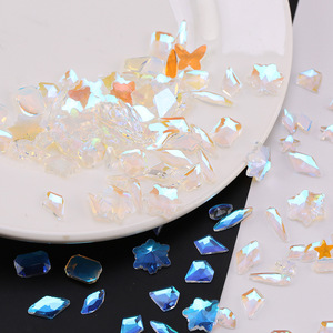 Cristal AB Strass Flatback Espumante Aurora Borealis Efeito Decoração Jóias Fazendo Alta Refração Brilhante Pedras - Product Image 4
