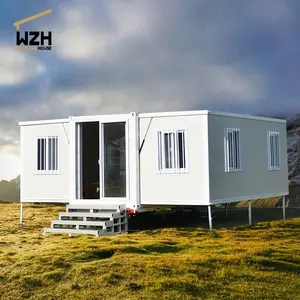 Energiezuinige Uitbreidbare Kleine Huis Mobiel Op Wielen Containerhuizen Klaar Om Te Wonen 2 Slaapkamer Prefab Huis