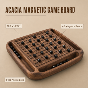 Jeu de société magnétique en bois pour enfants de 8 à 12 ans et adultes, soirée <span class=keywords><strong>d</strong></span>'<span class=keywords><strong>échecs</strong></span> en famille, 2 à 4 <span class=keywords><strong>joueurs</strong></span>, cadeaux en bois. - Product Image 4
