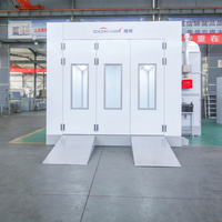 Cabine de peinture automobile industrielle LX3 au gaz diesel avec système de chauffage, ventilation et filtration