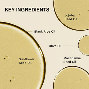 Huile <span class=keywords><strong>d</strong></span>émaquillante nettoyante hydratante au <span class=keywords><strong>riz</strong></span> noir végétalien en gros, double contrôle des pores, nettoyant hydratant pour peaux sensibles - Product Image 4