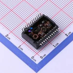 Transformador LAN G2436CG SMD-24P, Inductor de 17.5x12.2mm 1CT:1CT Puerto Único 100/1000 Base-T Sin PoE - Product Image 2