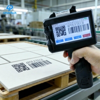 Imprimante jet d'encre manuelle intelligente 4POLETECH 25,4 mm pour la date de production, le numéro de lot et le marquage des cartons