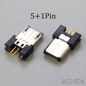 Connecteur <span class=keywords><strong>Micro</strong></span> <span class=keywords><strong>USB</strong></span> pour soudure DIY, type de port de charge, téléphone portable, type B, fiche mâle 5 broches, fil à <span class=keywords><strong>souder</strong></span> - Product Image 2