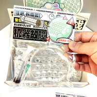 Nouveau Jouet de Décompression Pop Pimples Big Combat, Balle à Presser Transparente à Bulles d'Eau, DIY