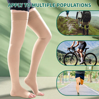 Chaussettes de compression médicales montantes jusqu'aux cuisses, classe II, 20-30 mmHg, anti-embolie, soutien des varices, unisexe