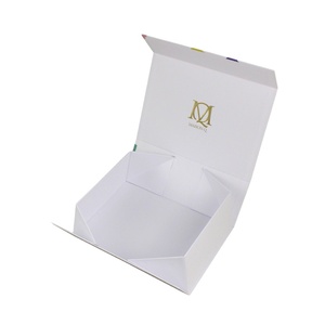 Custom cardboard flat pack folding box packaging magnetic paper foldable gift box
