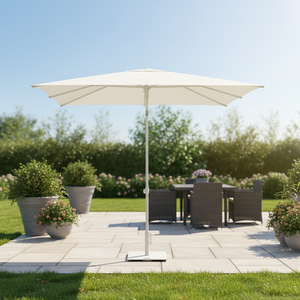 Parasol moderne d'extérieur personnalisé, carré, pliable, léger, 2,5 m, en aluminium, résistant à l'eau, à pousser à la main, pour parc, salle de sport, hôtel DC-U - Product Image 1