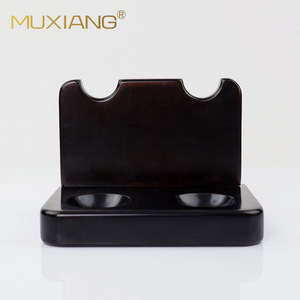 Muxiang Pipe Rack 2 Position Upright Wooden Base Durable Cigar Accessories - Product Image 3
