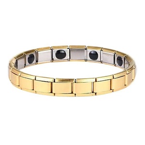 Bracelet géométrique en acier titane unisexe, bracelet élastique, bijoux cadeau, origine Yiwu - Product Image 4