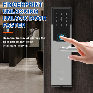 Chất lượng tốt nhất Bạc ttlock App điện tử nhà doorlock Kỹ Thuật Số vân tay Khóa cửa thẻ chìa khóa từ xa mở khóa mật khẩu khóa thông minh - Product Image 3