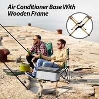 KingGear — support pliable pour réfrigérateur, boîte de glace pour Camping, pour BBQ, refroidisseur en bois, cuisine à l'extérieur