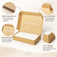 Boîte d'expédition pliable personnalisée, directement de l'usine, avec un style neutre et luxueux et impression de logo personnalisée pour la vente en ligne