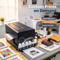 Printer DTF Mini Desktop A3 XP600 Lebar 30cm Mesin Transfer Panas Film PET Inkjet Digital untuk Toko Cetak Kustom Rumahan