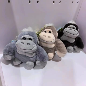 Cute Plush Toy Keychain Hanger, Super Adorable Gorilla Bag <b>Clip</b>, Couple Gift Doll Wholesale - Product Image 1