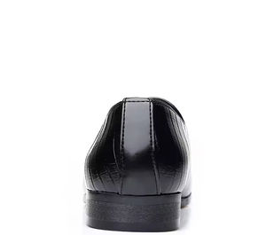 Chaussures Oxford pour homme en cuir véritable, style italien haut de gamme, faites à la main, pour mariage, à enfiler, broderie légère camouflage, collection automne - Product Image 4