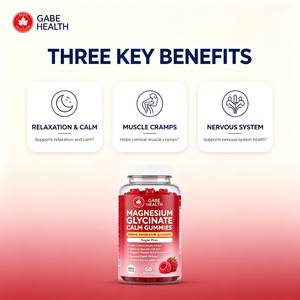 Gummies de Magnésium Glycinate en Gros 600mg, Hautement Absorbables, Chélatés, Sans Sucre, Saveur Framboise, 120 Gummies pour le Calme, OEM - Product Image 3