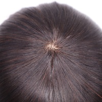 Traitement de la perte de cheveux en Chine, injection, base en dentelle, cheveux indiens Remy, couleur naturelle, densité 130%, perruques toupet