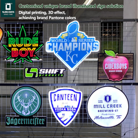 Letrero Luminoso LED para Exteriores, Caja de Luz Personalizada con Placa de Acrílico para Publicidad en Fachadas de Tiendas