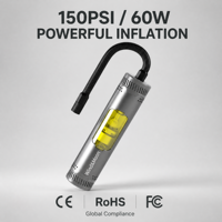 150PSI Portable Tire Inflator for Car Digital Air Compressor Brushless Motor with Auto Shut Off Aluminum Alloy Bike Air Pump OEM